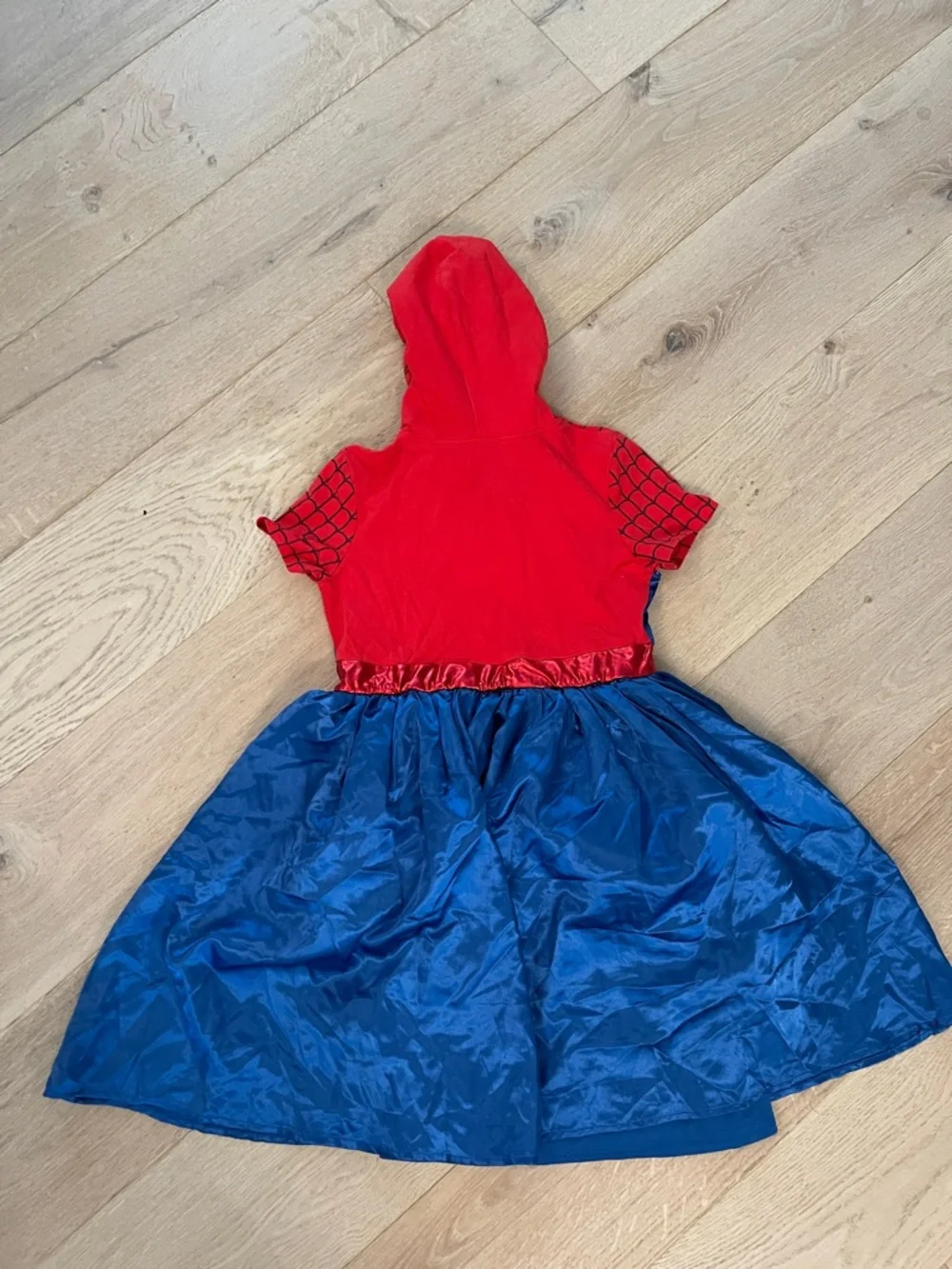 Marvel Red and Blue Spider-Man Hooded Cosplay Costume Dress girls size XL(14-16) - Picture 3 of 3
